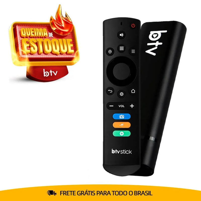 B-TV Stick Android 9.0 4K 5G + Wifi 2025 (Promoção Limitada)